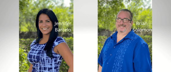 Meet our team - Jennifer Barcelo and Brian Solomon