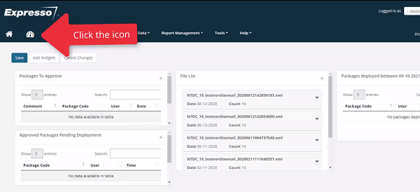 Expresso Flexible Dashboard