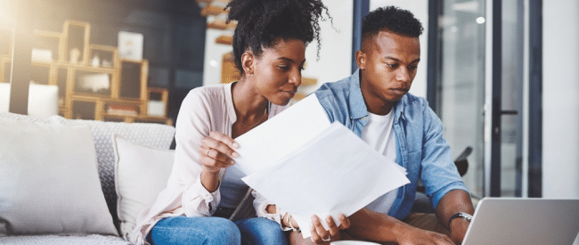 Statement printing and mailing still matters in a digital world as couple review printed bills