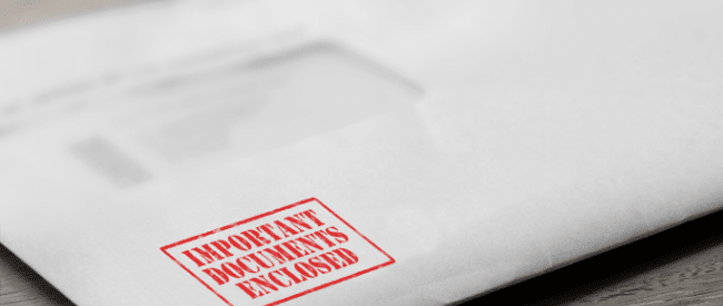 inbound mail tracking important billing statement