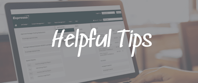 Expresso Helpful Tips & Tricks